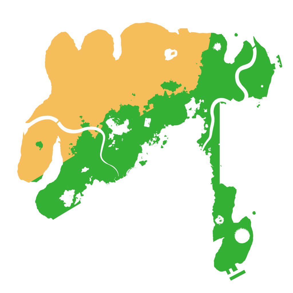 Biome Rust Map: Procedural Map, Size: 3500, Seed: 1321844792