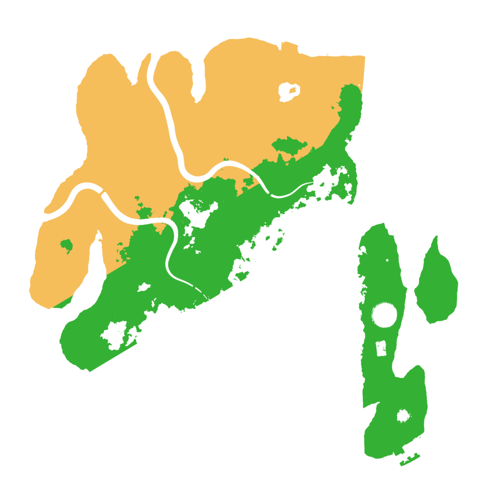 Biome Rust Map: Procedural Map, Size: 3500, Seed: 1321844792