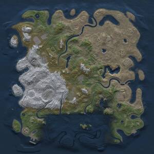 Thumbnail Rust Map: Procedural Map, Size: 4800, Seed: 309321178, 17 Monuments