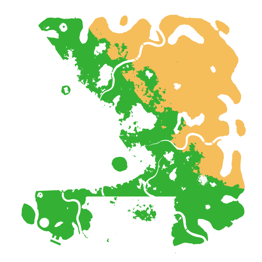 Biome Rust Map: Procedural Map, Size: 4800, Seed: 309321178