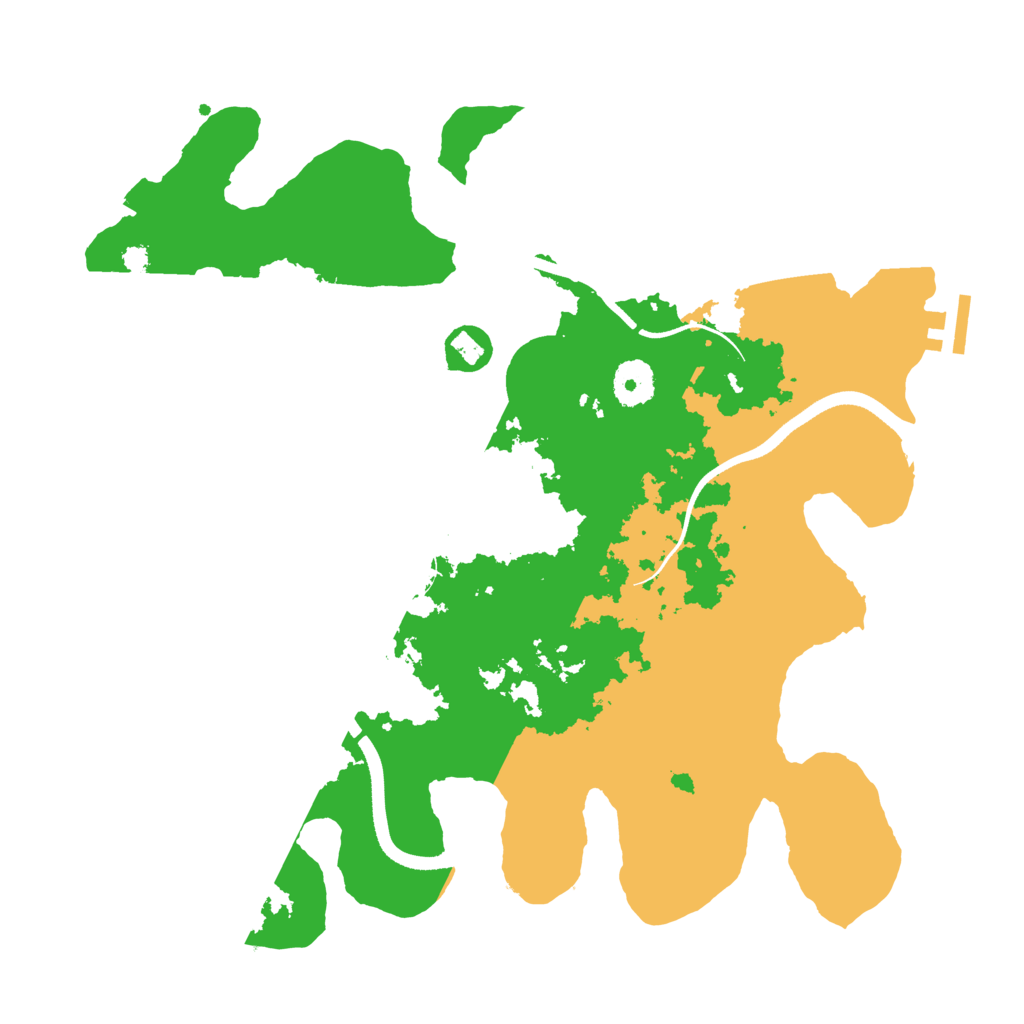 Biome Rust Map: Procedural Map, Size: 3500, Seed: 479057088