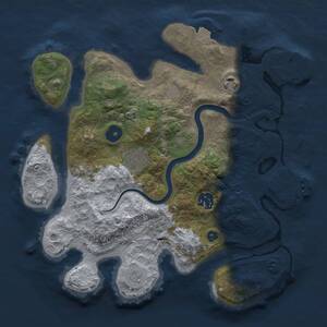Thumbnail Rust Map: Procedural Map, Size: 3000, Seed: 1577603132, 8 Monuments