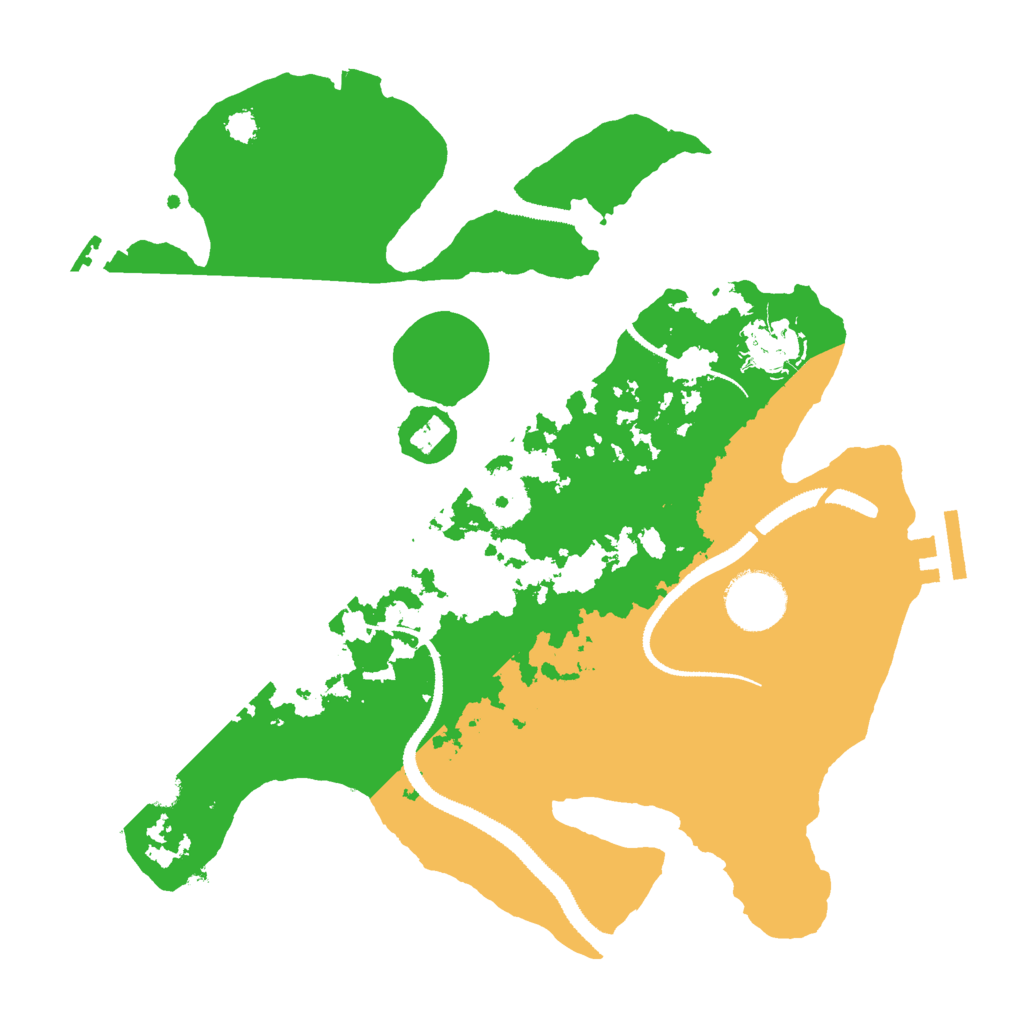 Biome Rust Map: Procedural Map, Size: 3000, Seed: 366684581