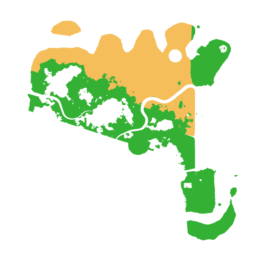 Biome Rust Map: Procedural Map, Size: 3500, Seed: 1244014988