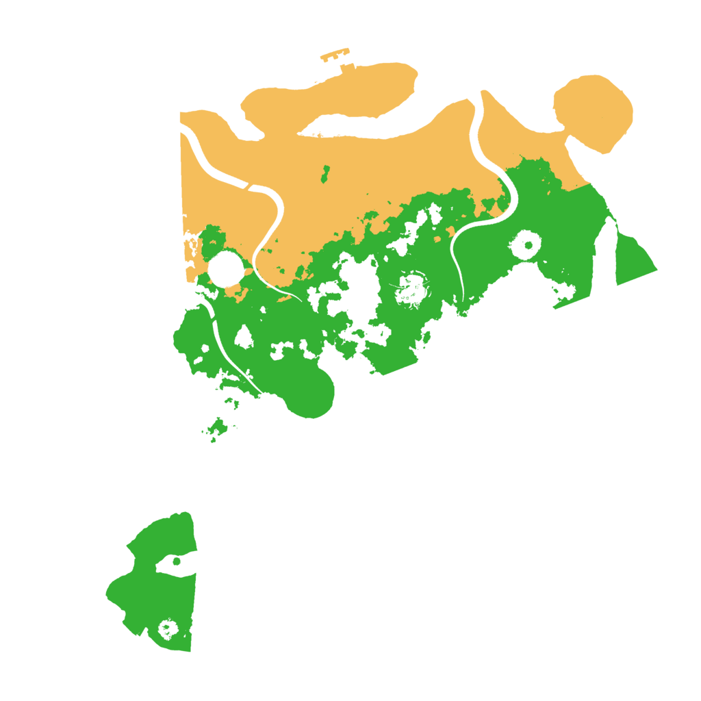 Biome Rust Map: Procedural Map, Size: 3600, Seed: 864429