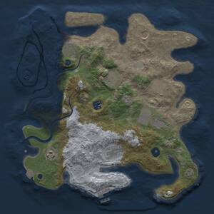 Thumbnail Rust Map: Procedural Map, Size: 3500, Seed: 807563174, 15 Monuments