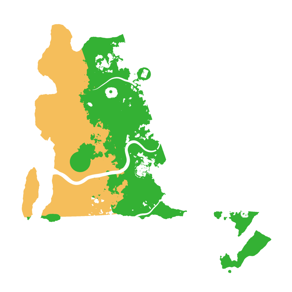 Biome Rust Map: Procedural Map, Size: 3750, Seed: 76945