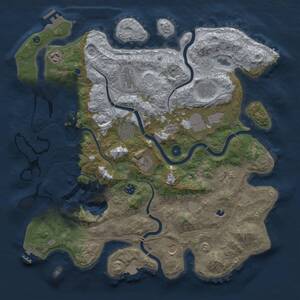 Thumbnail Rust Map: Procedural Map, Size: 4250, Seed: 382880648, 16 Monuments