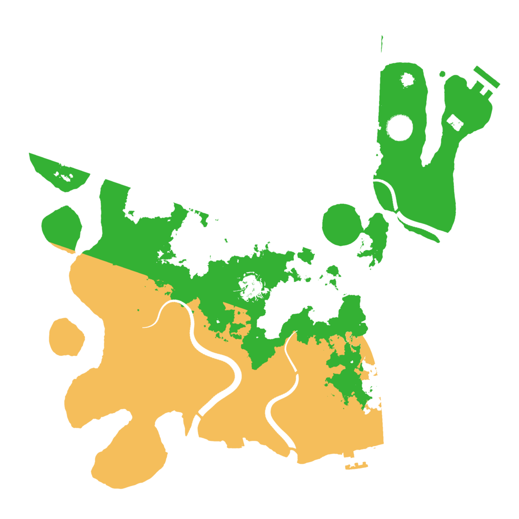 Biome Rust Map: Procedural Map, Size: 3500, Seed: 350515815