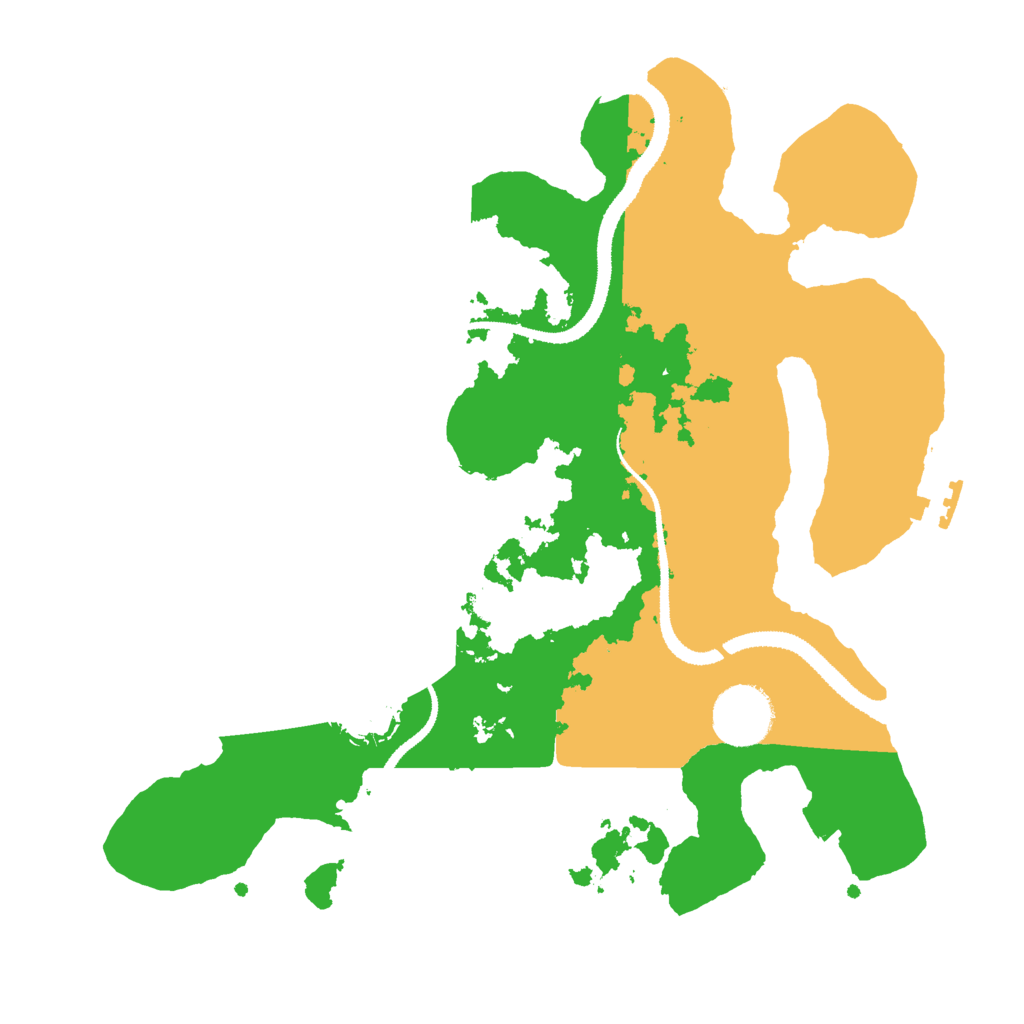 Biome Rust Map: Procedural Map, Size: 3050, Seed: 49992