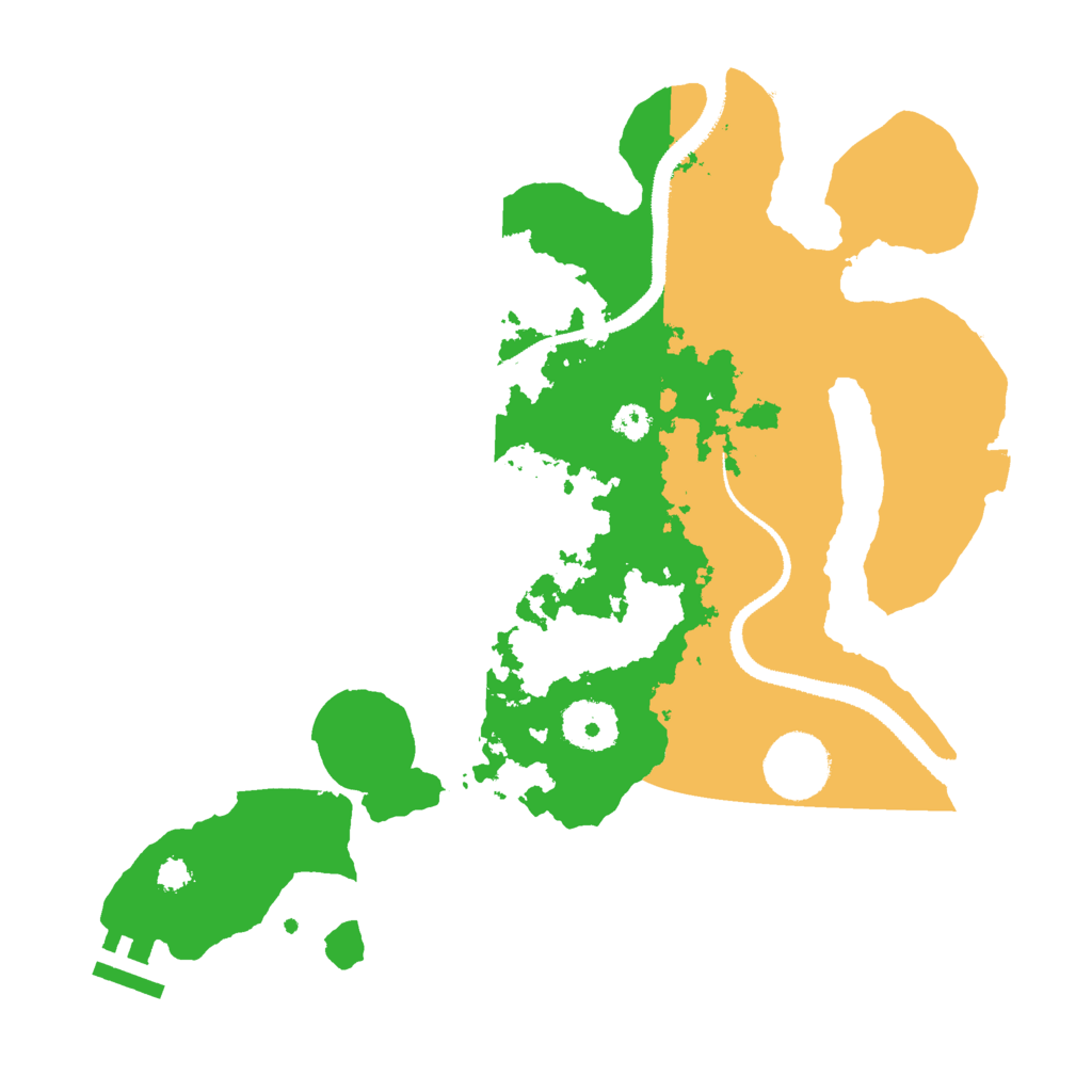 Biome Rust Map: Procedural Map, Size: 3050, Seed: 49992