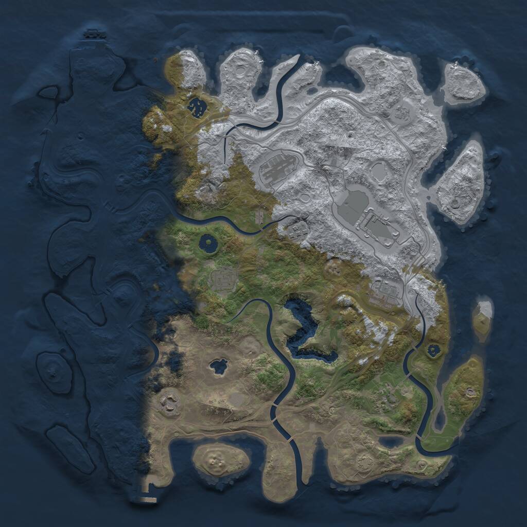 Rust Map: Procedural Map, Size: 4250, Seed: 577, 14 Monuments