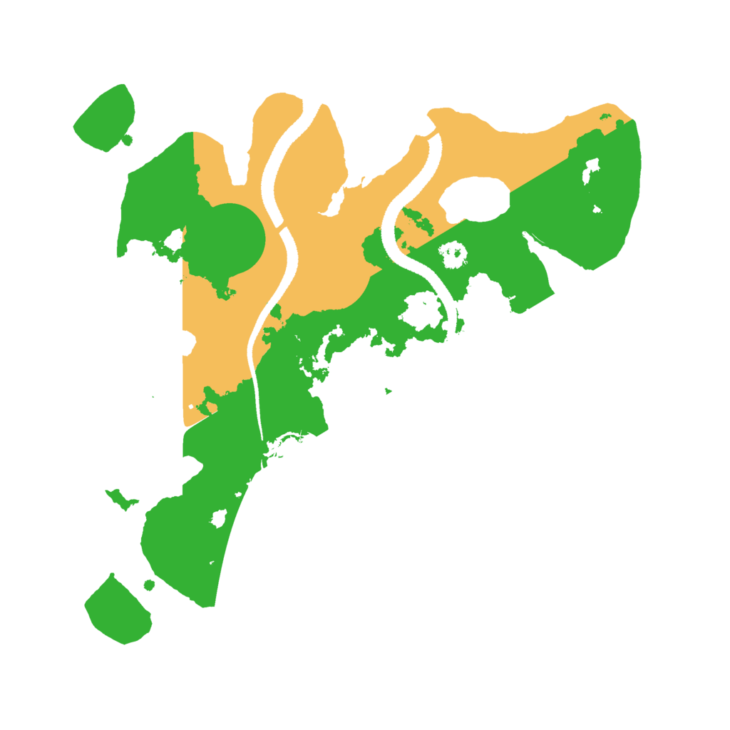 Biome Rust Map: Procedural Map, Size: 2700, Seed: 18972