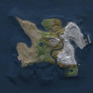 Thumbnail Rust Map: Procedural Map, Size: 2250, Seed: 821515542, 4 Monuments