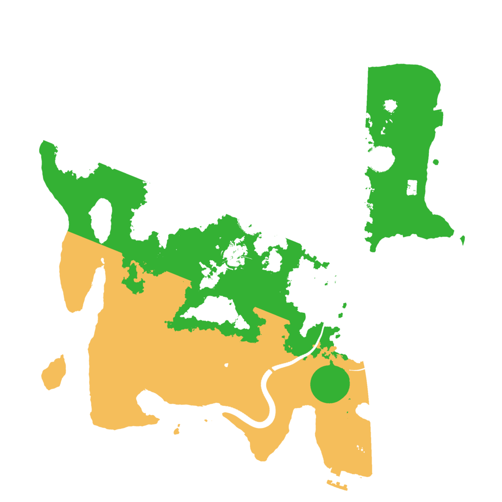 Biome Rust Map: Procedural Map, Size: 3500, Seed: 82944771