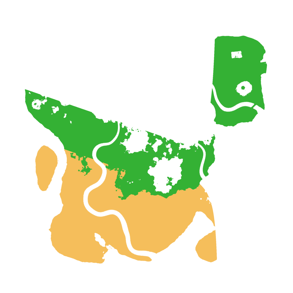 Biome Rust Map: Procedural Map, Size: 3000, Seed: 2021554884