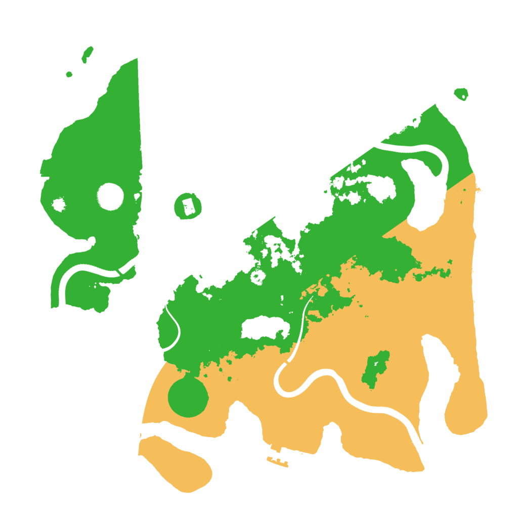 Biome Rust Map: Procedural Map, Size: 3500, Seed: 275181638