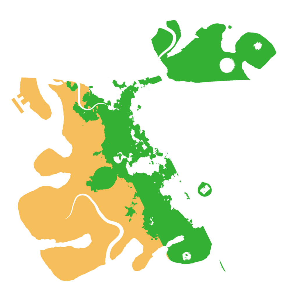 Biome Rust Map: Procedural Map, Size: 3500, Seed: 1291384642