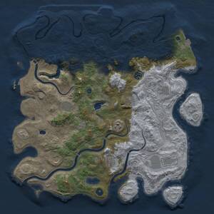 Thumbnail Rust Map: Procedural Map, Size: 4250, Seed: 1483955177, 16 Monuments