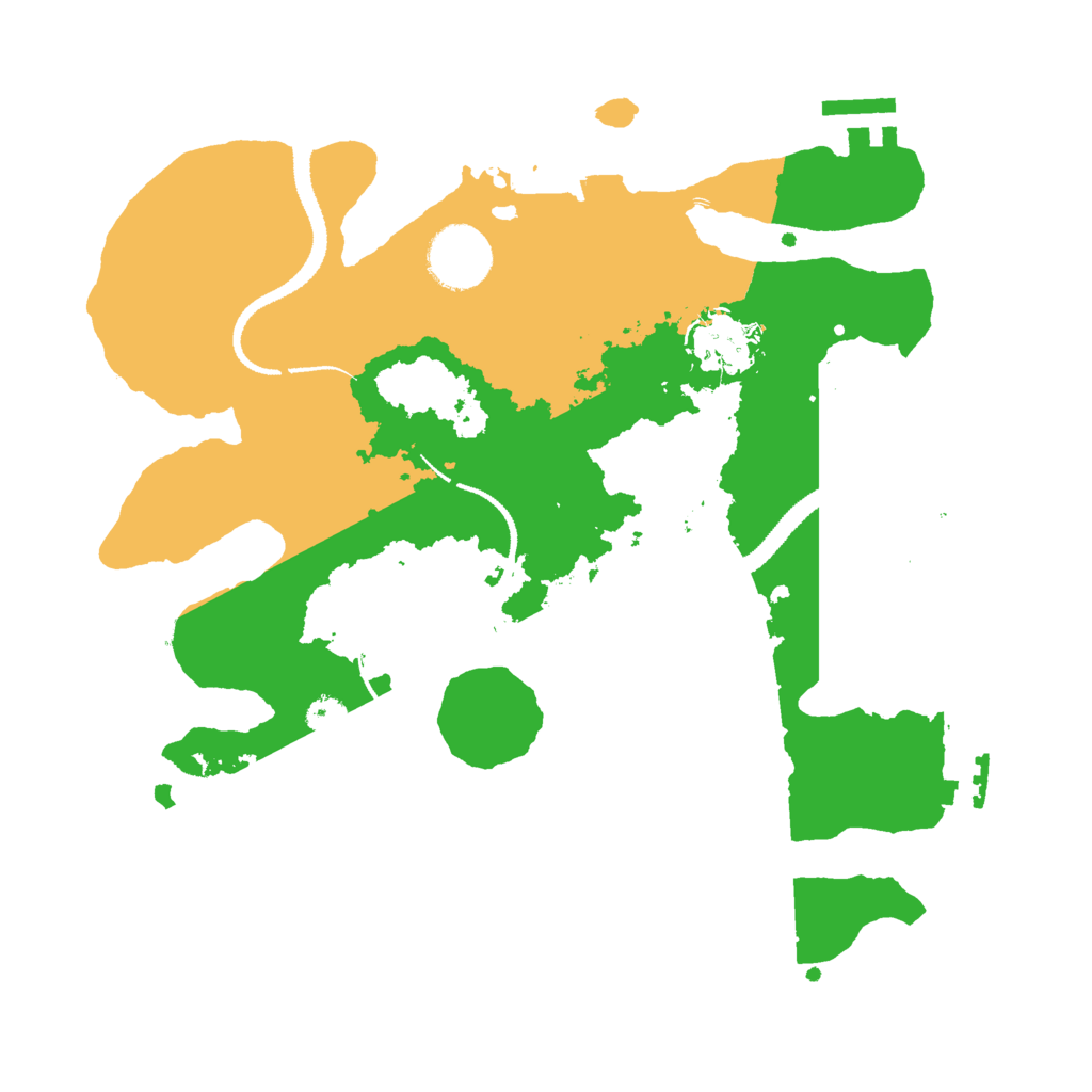 Biome Rust Map: Procedural Map, Size: 3000, Seed: 30309