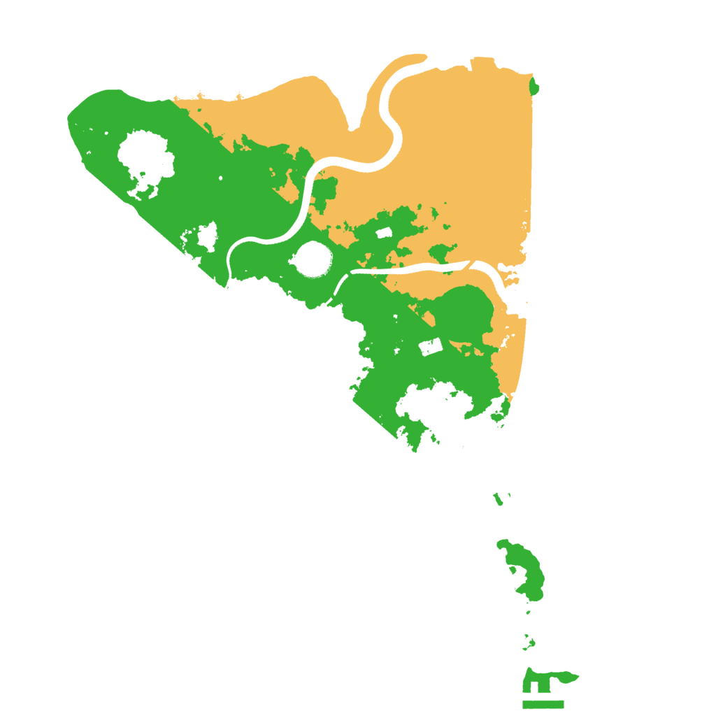 Biome Rust Map: Procedural Map, Size: 3500, Seed: 987496177