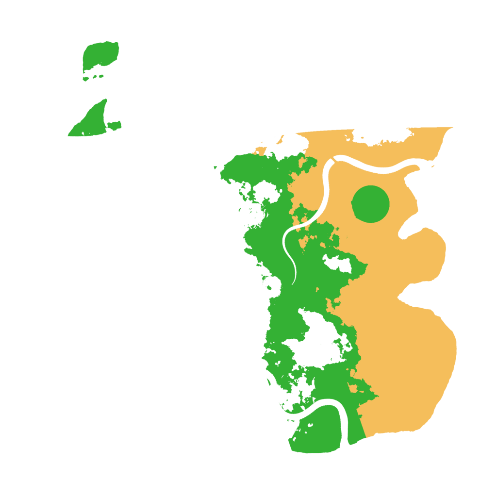 Biome Rust Map: Procedural Map, Size: 3500, Seed: 1005399150