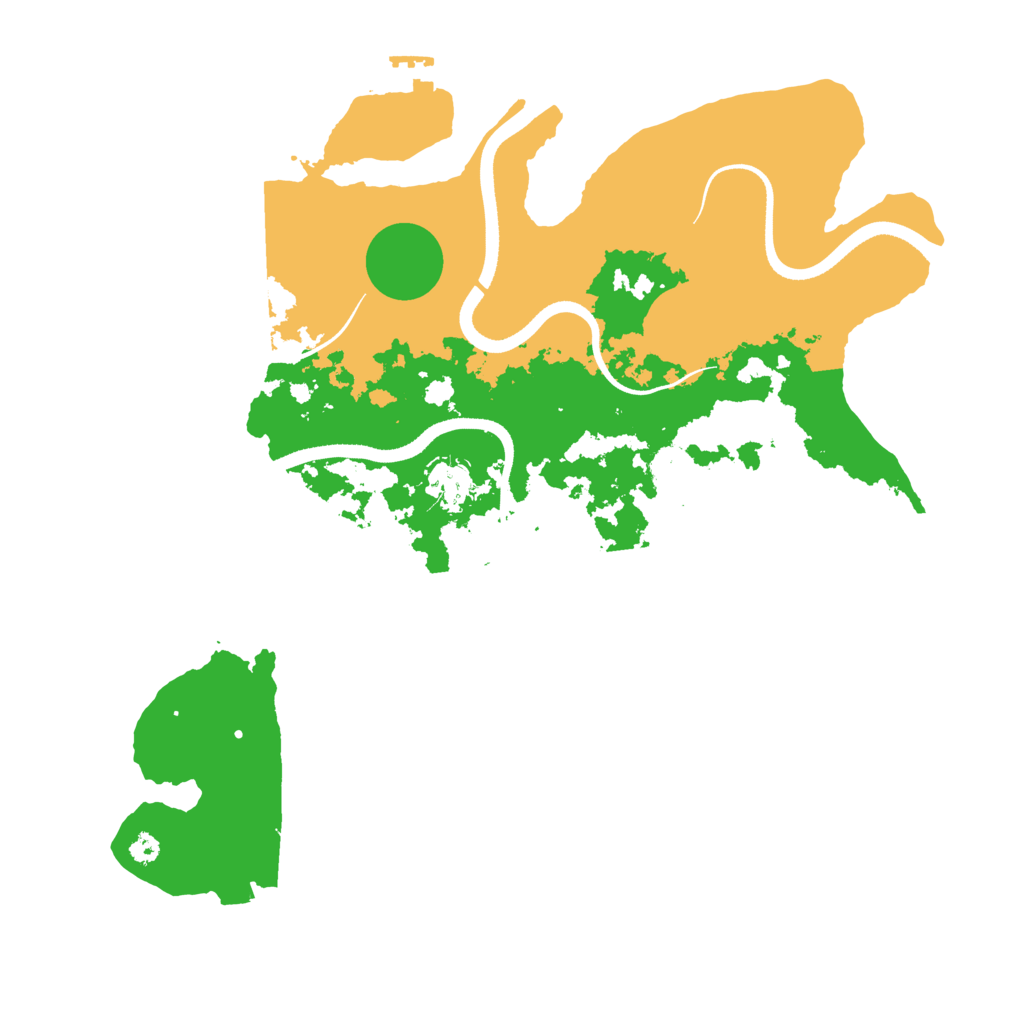 Biome Rust Map: Procedural Map, Size: 3500, Seed: 299294845