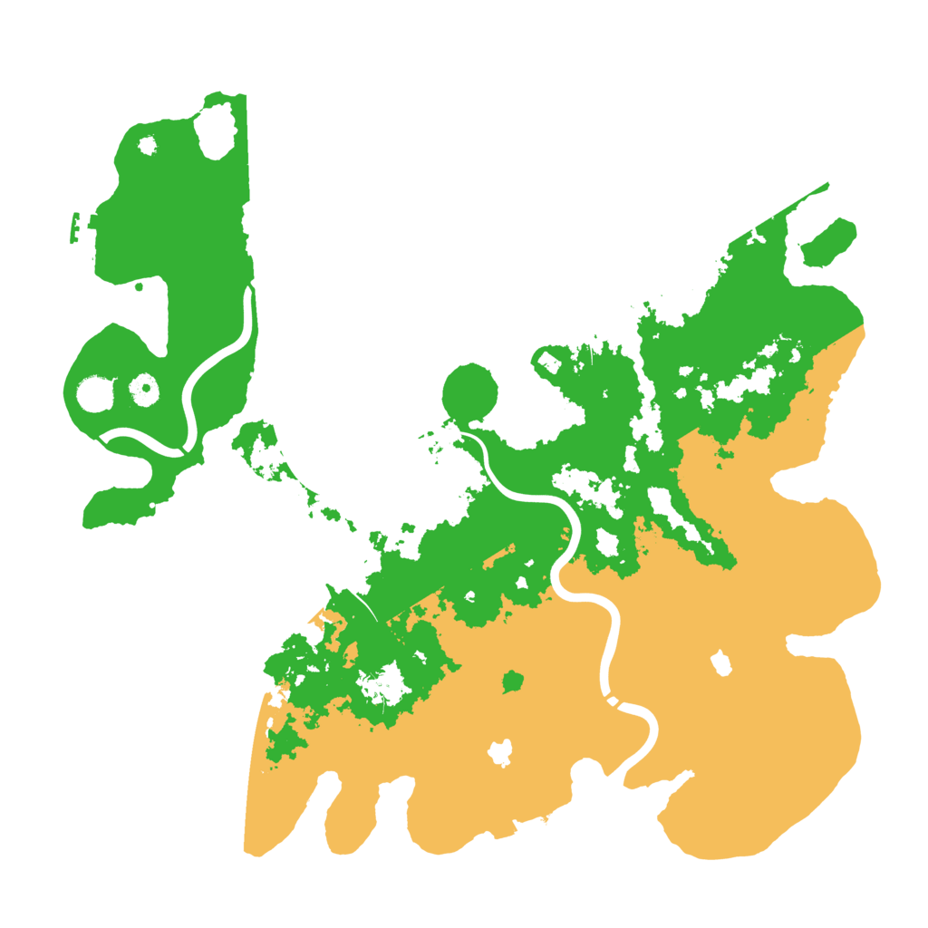 Biome Rust Map: Procedural Map, Size: 4500, Seed: 258159940