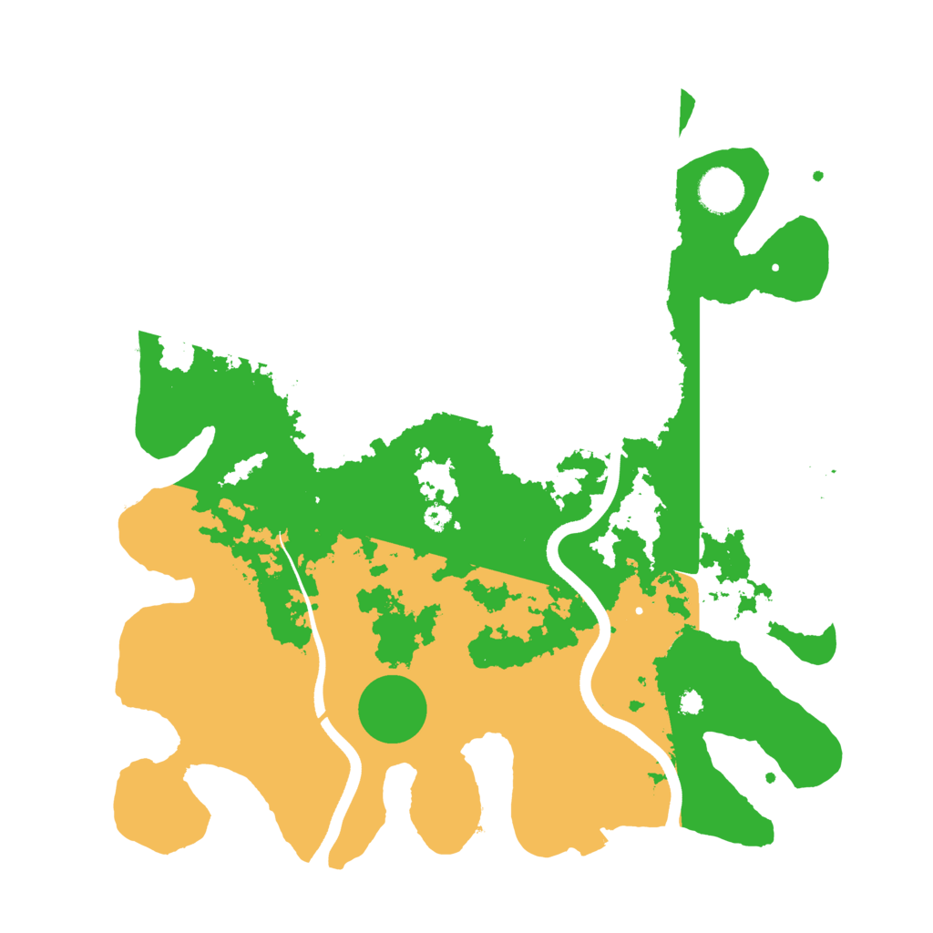 Biome Rust Map: Procedural Map, Size: 3600, Seed: 2447