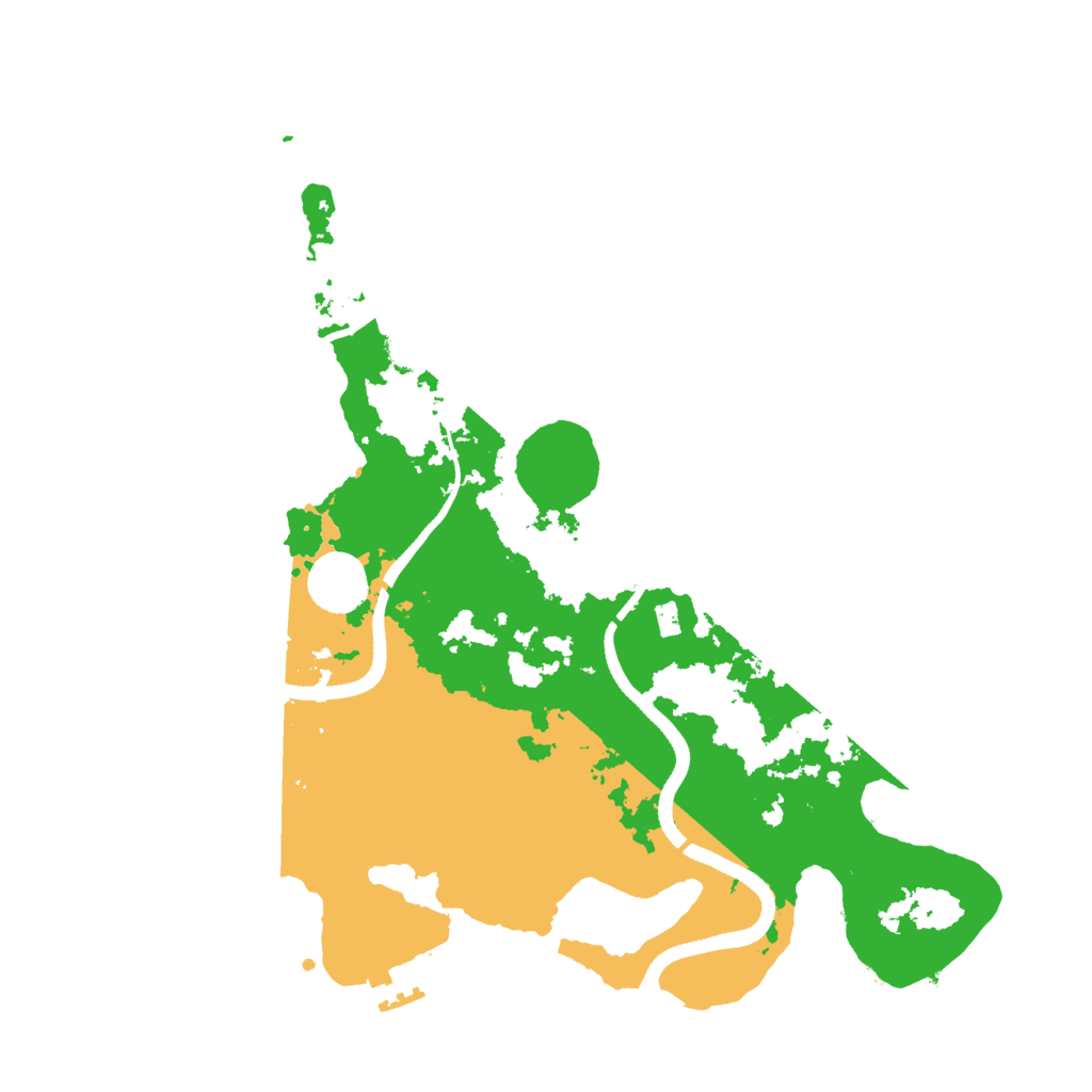 Biome Rust Map: Procedural Map, Size: 3500, Seed: 1417923549