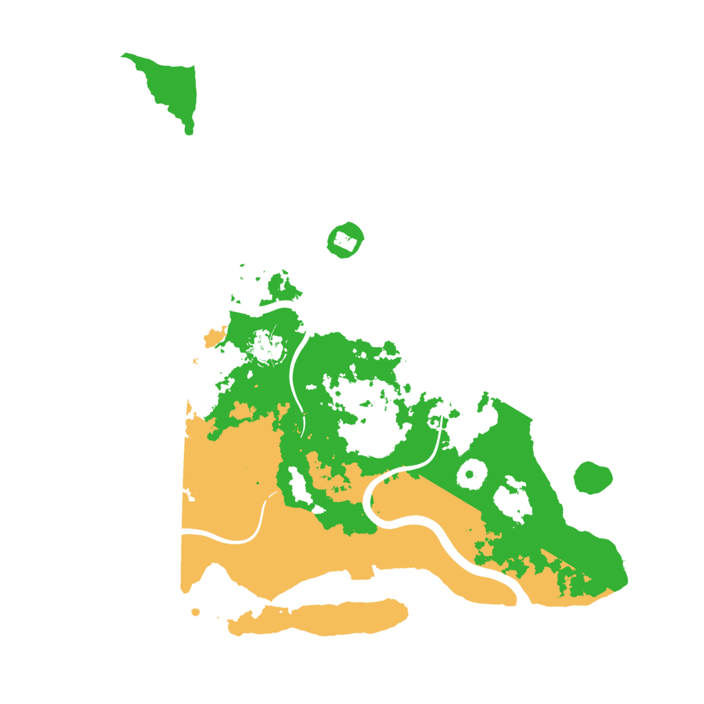 Biome Rust Map: Procedural Map, Size: 3500, Seed: 736522528