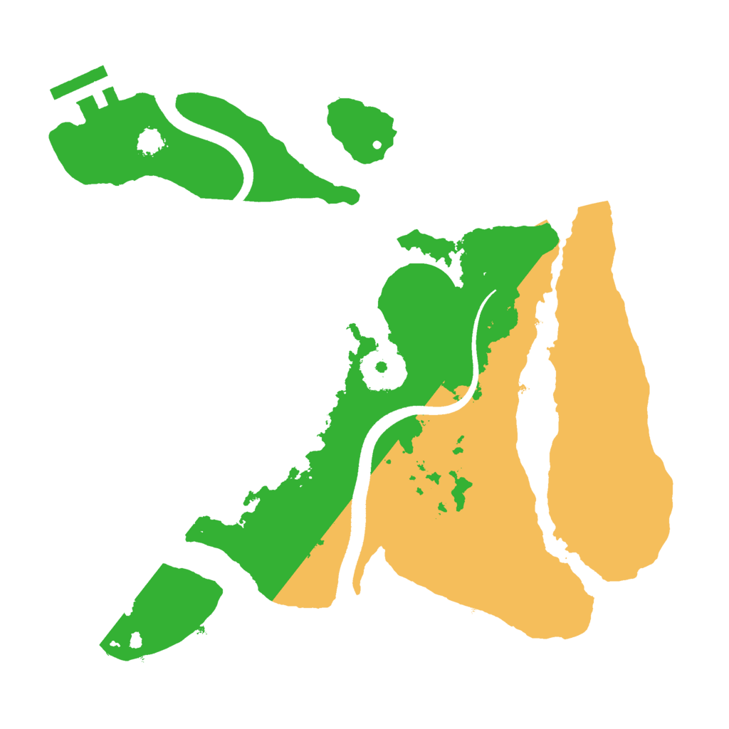 Biome Rust Map: Procedural Map, Size: 2500, Seed: 166087576