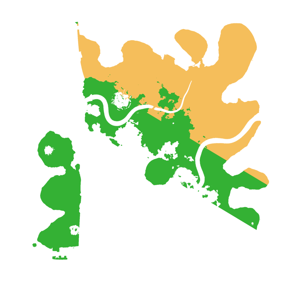 Biome Rust Map: Procedural Map, Size: 3000, Seed: 542345