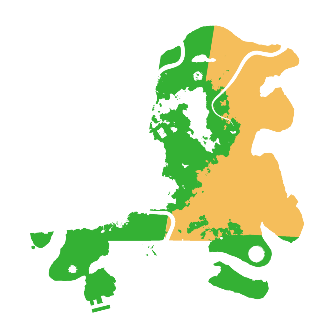 Biome Rust Map: Procedural Map, Size: 3500, Seed: 1253179093