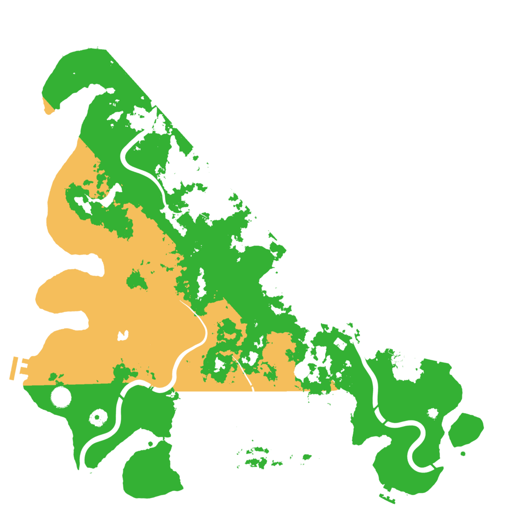 Biome Rust Map: Procedural Map, Size: 4500, Seed: 935611505