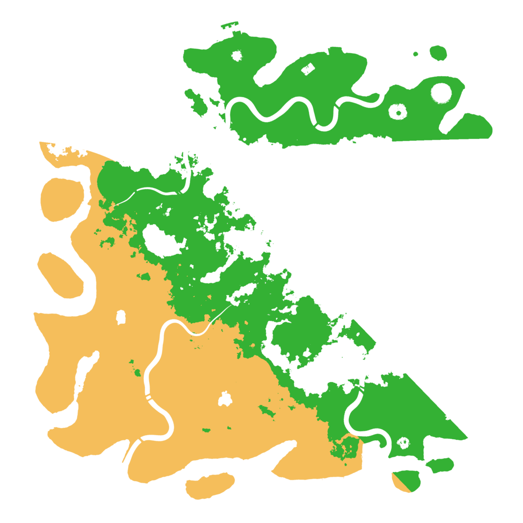 Biome Rust Map: Procedural Map, Size: 4500, Seed: 2025051501