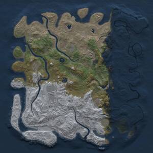 Thumbnail Rust Map: Procedural Map, Size: 4500, Seed: 295437, 15 Monuments