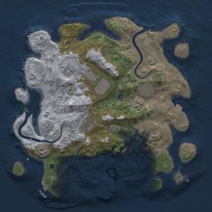 Thumbnail Rust Map: Procedural Map, Size: 3500, Seed: 315648631, 13 Monuments