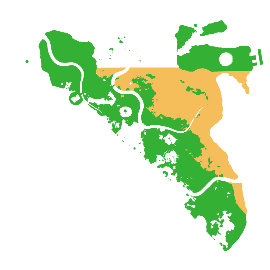 Biome Rust Map: Procedural Map, Size: 3500, Seed: 241846332