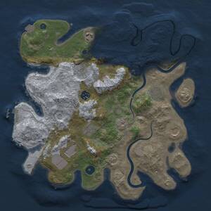 Thumbnail Rust Map: Procedural Map, Size: 3500, Seed: 1402722, 14 Monuments