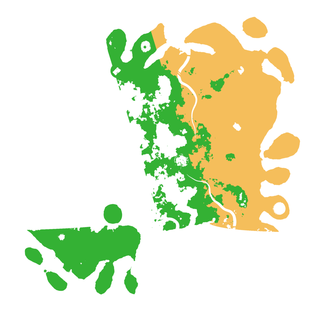 Biome Rust Map: Procedural Map, Size: 4500, Seed: 1999215935