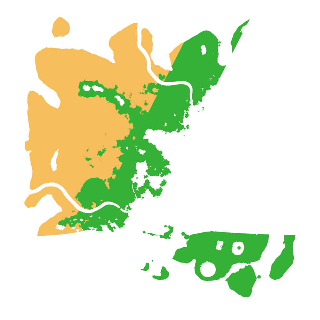 Biome Rust Map: Procedural Map, Size: 3700, Seed: 998151