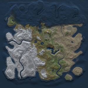 Thumbnail Rust Map: Procedural Map, Size: 4250, Seed: 13830, 14 Monuments