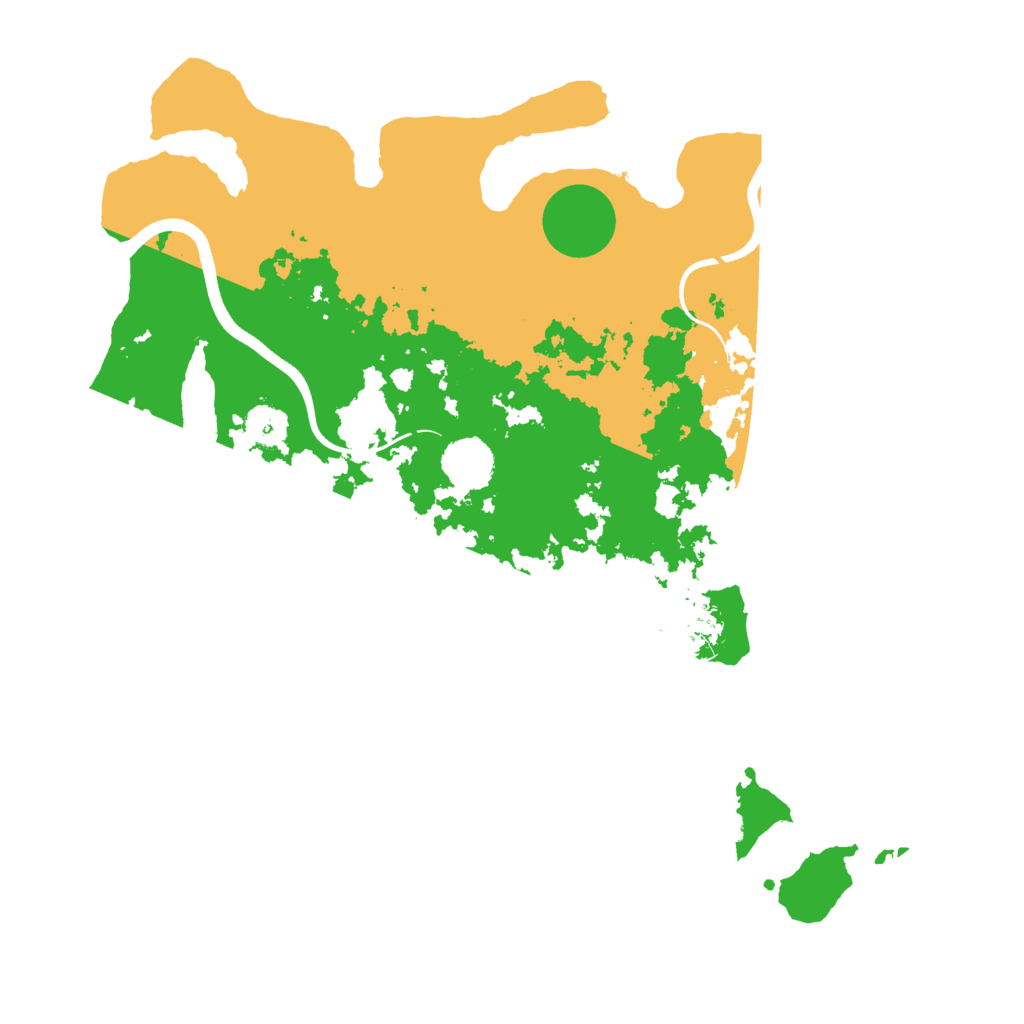 Biome Rust Map: Procedural Map, Size: 3700, Seed: 401804