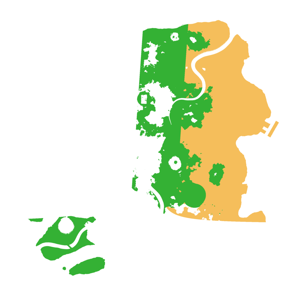 Biome Rust Map: Procedural Map, Size: 3500, Seed: 1825041453