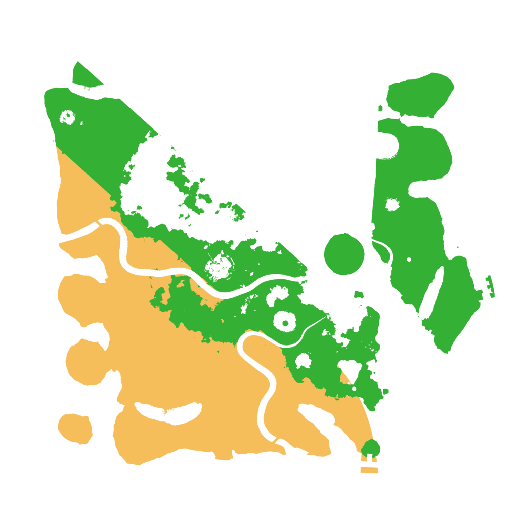 Biome Rust Map: Procedural Map, Size: 3500, Seed: 373905283