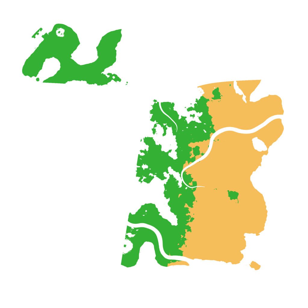 Biome Rust Map: Procedural Map, Size: 3500, Seed: 196051525