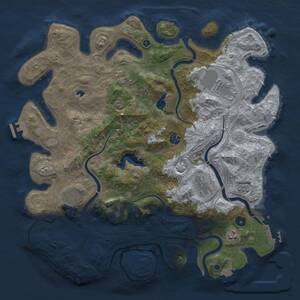 Thumbnail Rust Map: Procedural Map, Size: 4250, Seed: 1501974505, 14 Monuments