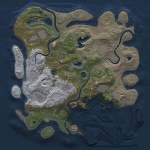 Thumbnail Rust Map: Procedural Map, Size: 4250, Seed: 1155526919, 17 Monuments
