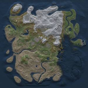 Thumbnail Rust Map: Procedural Map, Size: 4250, Seed: 1437704982, 16 Monuments